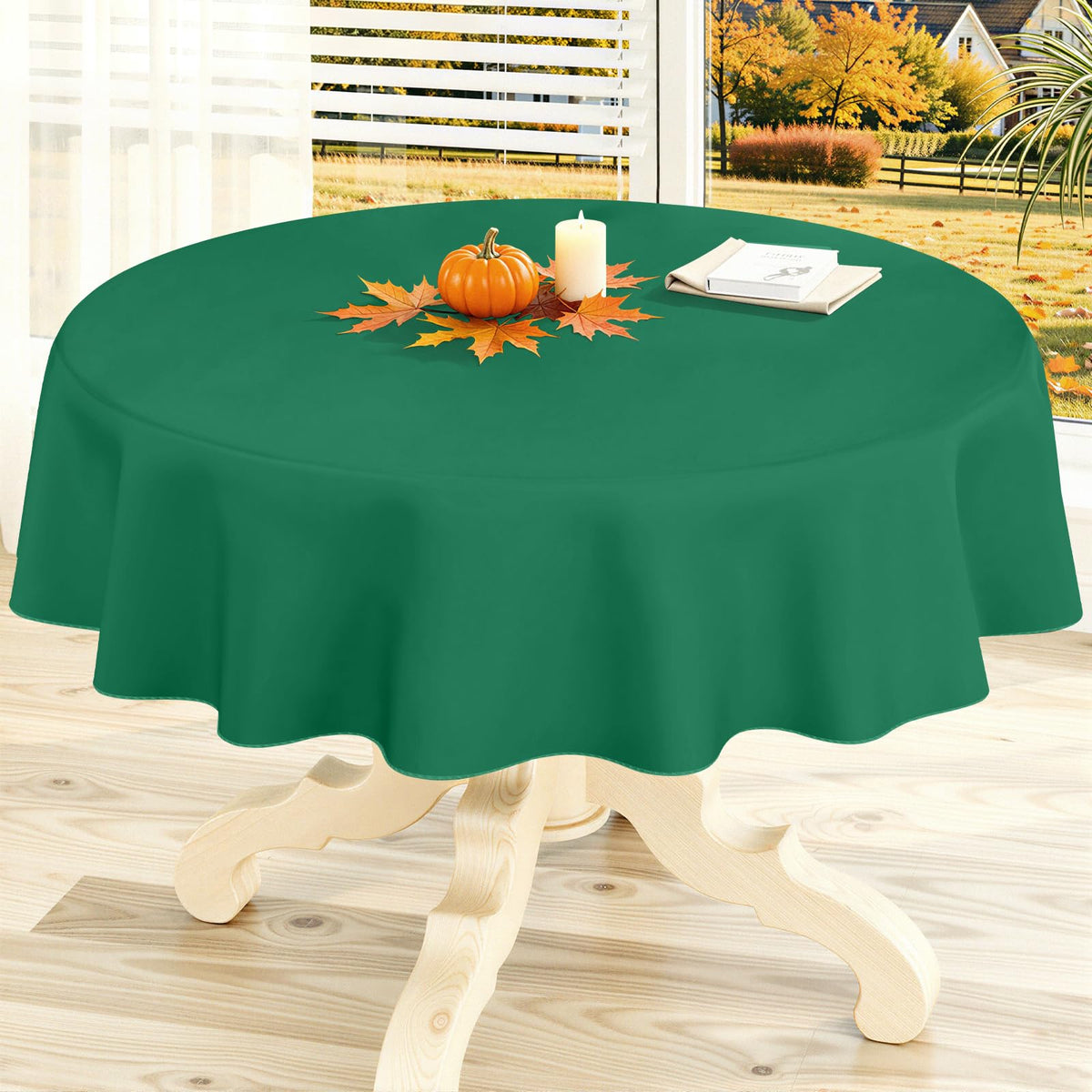 homing Rectangle Black Vinyl Waterproof Tablecloth with Flannel Backed
