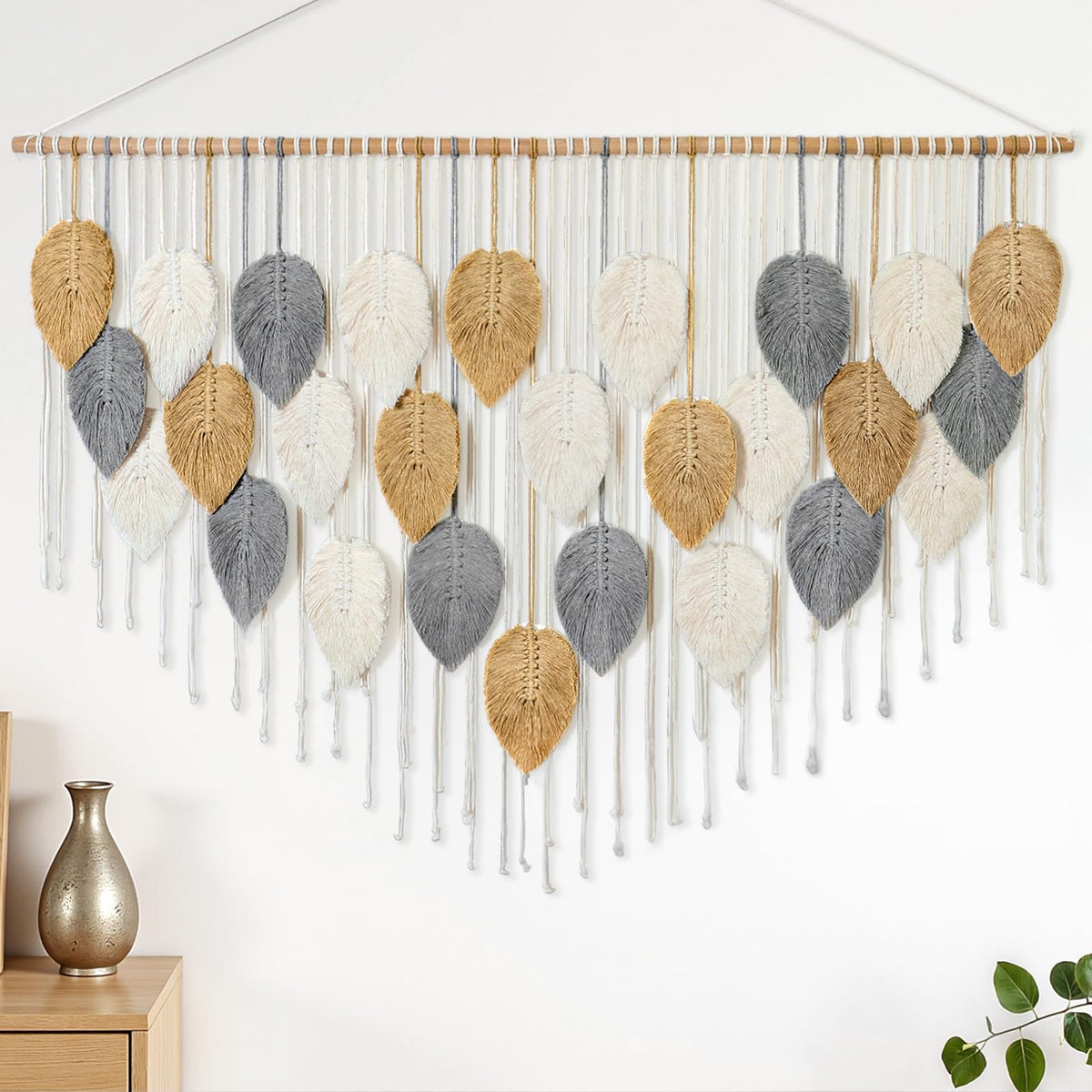 Large Macrame Wall Hanging Boho Woven Tapestry Chic Home Decor Wall Art