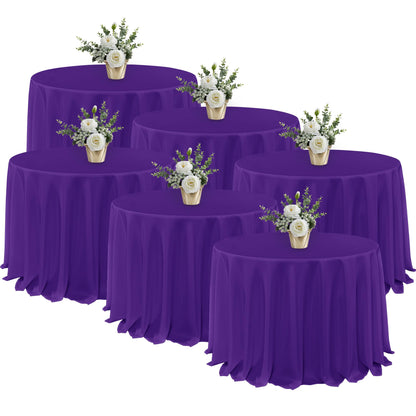 Fitable 6 Pack Ivory Tablecloths 70x120 Inch for 6-8 Ft Rectangle Tables