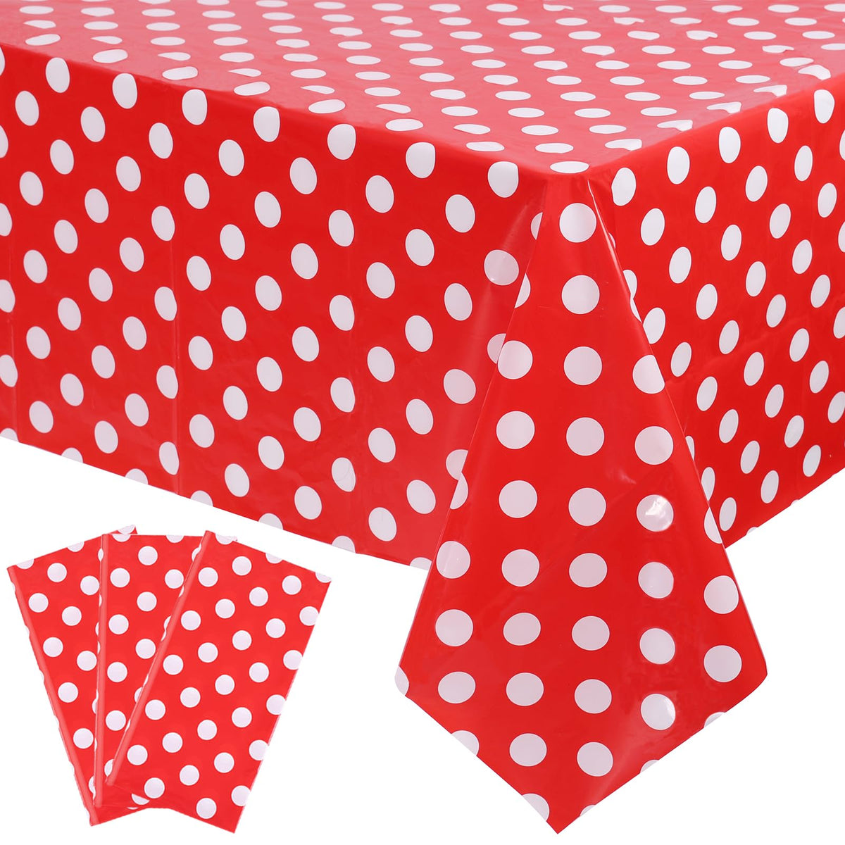 Kesfey 3 Packs Pink Gingham Tablecloth Pink and White Checkered Tablecloths 54 x 108 Inches Disposable Plastic Gingham Tablecovers Waterproof Rectangle Picnic Table Covers for Birthday Party Supplies