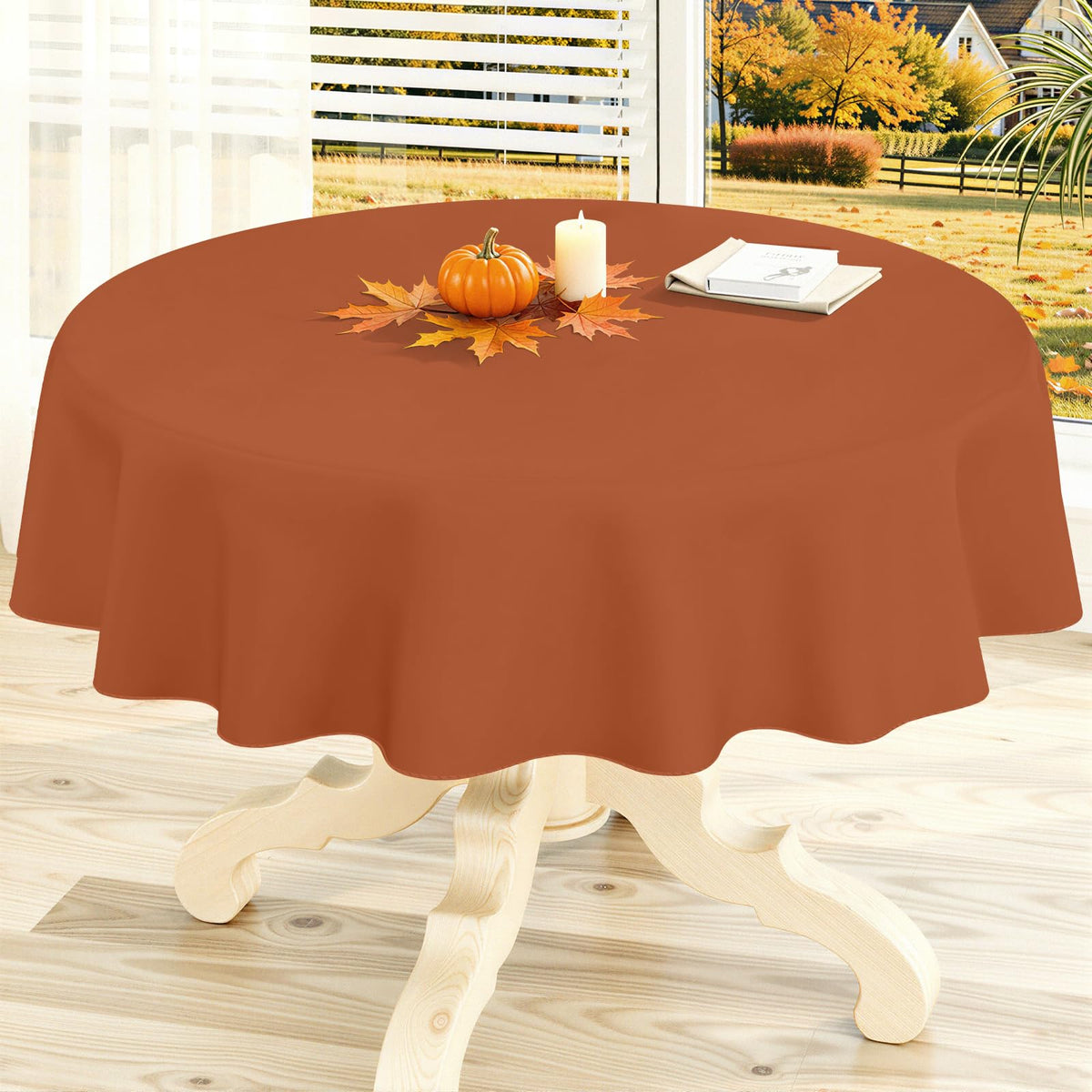 homing Rectangle Black Vinyl Waterproof Tablecloth with Flannel Backed