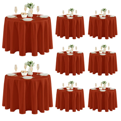 Fitable 6 Pack Ivory Tablecloths 70x120 Inch for 6-8 Ft Rectangle Tables