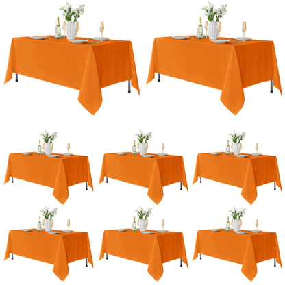 Fitable 6 Pack Ivory Tablecloths 70x120 Inch for 6-8 Ft Rectangle Tables