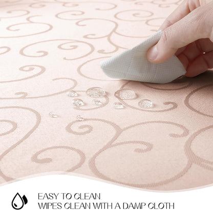 Romanstile Jacquard Rectangle Tablecloth, 60 x 104 Inch, Pink