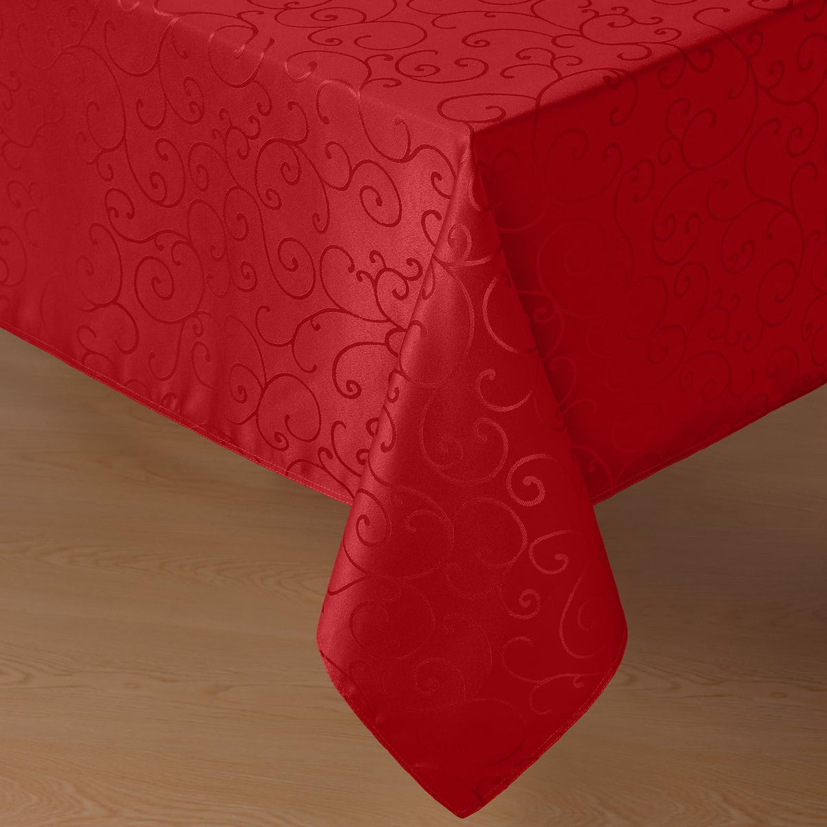 Romanstile Jacquard Rectangle Tablecloth, 60 x 104 Inch, Pink