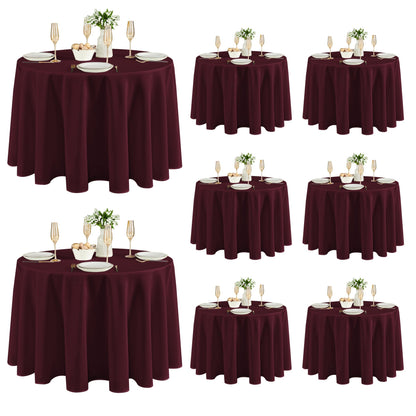 Fitable 6 Pack Ivory Tablecloths 70x120 Inch for 6-8 Ft Rectangle Tables