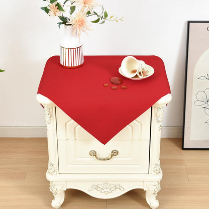 Wolkemer Oval Tablecloth 60 x 102 Inches Faux Linen Water Resistant