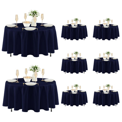 Fitable 6 Pack Ivory Tablecloths 70x120 Inch for 6-8 Ft Rectangle Tables