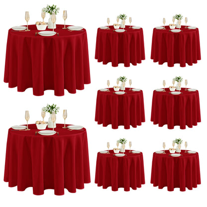 Fitable 6 Pack Ivory Tablecloths 70x120 Inch for 6-8 Ft Rectangle Tables
