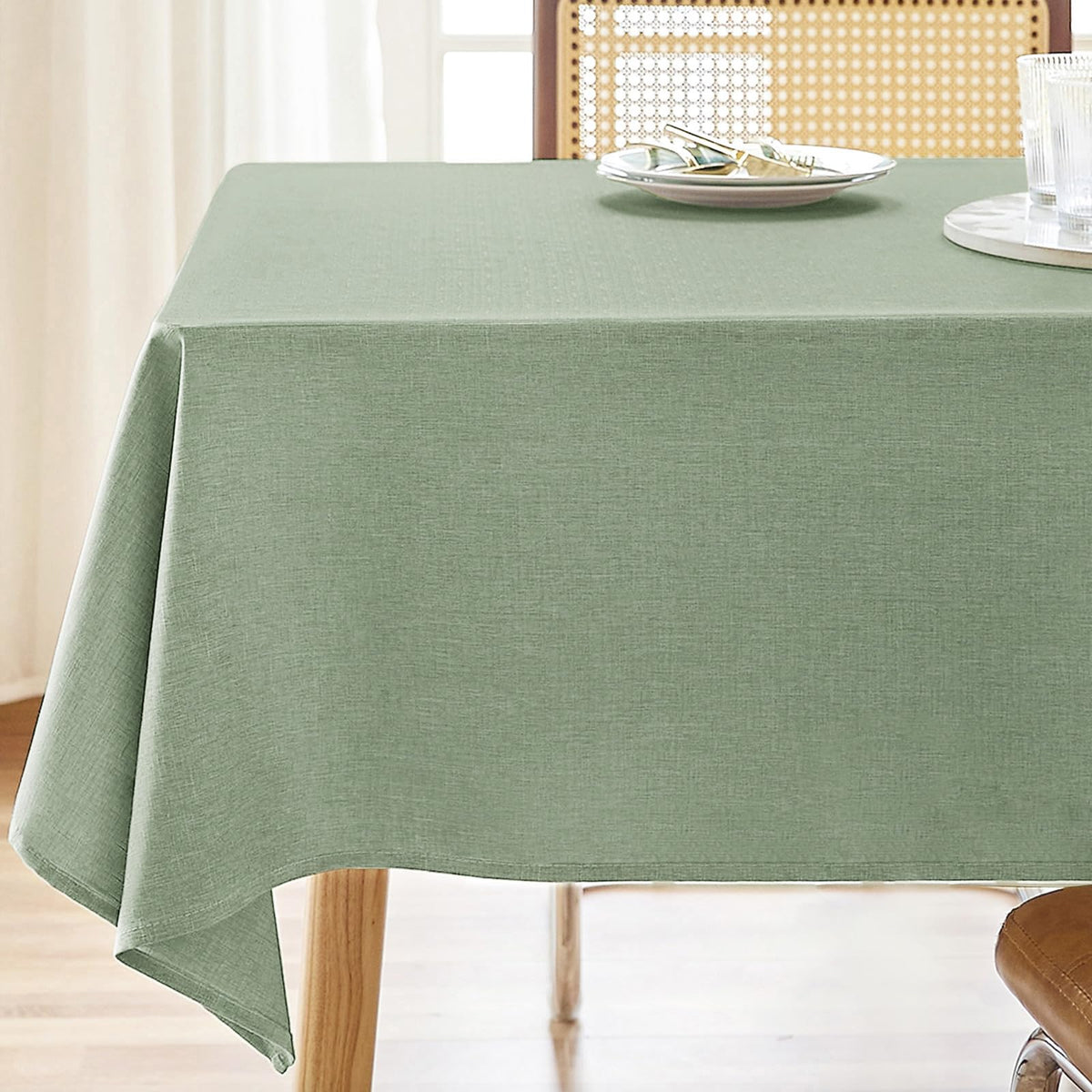 AUSSPVOCT Textured Table Cloth Rectangle 52 x 70 Inch Fall Tablecloth