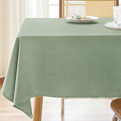 AUSSPVOCT Textured Table Cloth Rectangle 52 x 70 Inch Fall Tablecloth