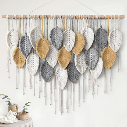 Large Macrame Wall Hanging Boho Woven Tapestry Chic Home Decor Wall Art