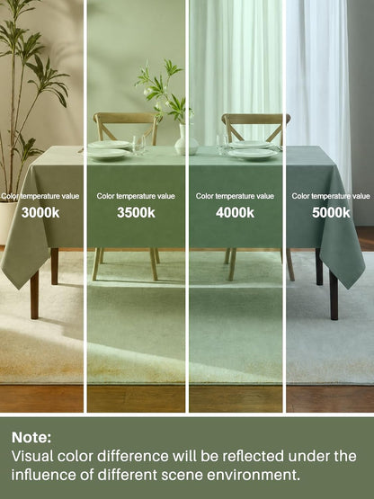 IVAPUPU Textured Linen Rectangle Table Cloth, Sage Green, 52 x 70 Inch