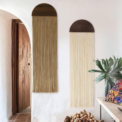 2Pcs Macrame Wall Hanging Boho wall decor Fiber Art Decor 13.7"W*51"L