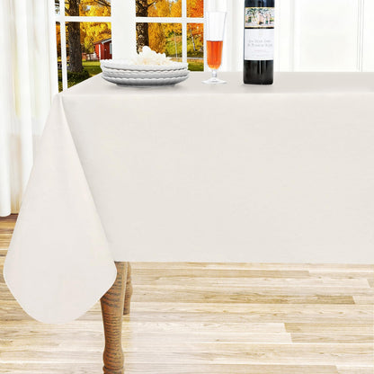 homing Rectangle Black Vinyl Waterproof Tablecloth with Flannel Backed