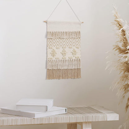 Dremisland Macrame Wall Hanging Macrame Wall Decor Bohemian Beige Tapestry