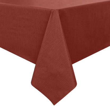 Romanstile Waterproof Vinyl Tablecloth Rectangle, 60 x 84 Inch, Orange