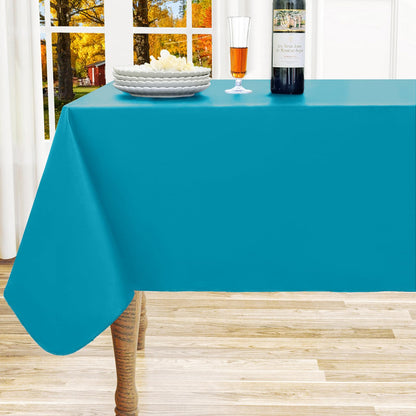 homing Rectangle Black Vinyl Waterproof Tablecloth with Flannel Backed