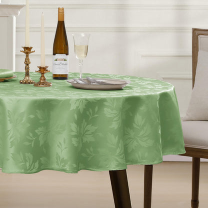 Romanstile Fall Jacquard Rectangle Tablecloth, Thanksgiving Dining Decor