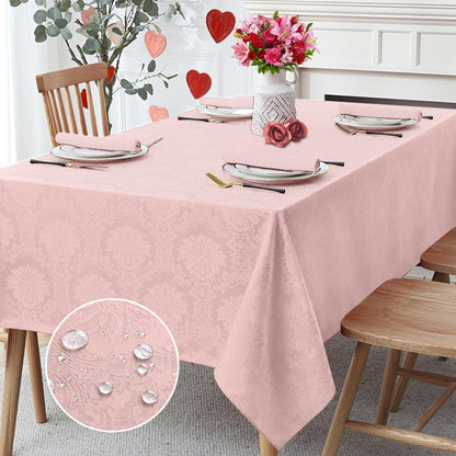 Romanstile Fall Jacquard Rectangle Tablecloth, Thanksgiving Dining Decor