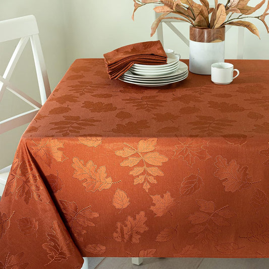 Benson Mills Harvest Legacy Tablecloth (Rust 60" x 104" Rectangular)