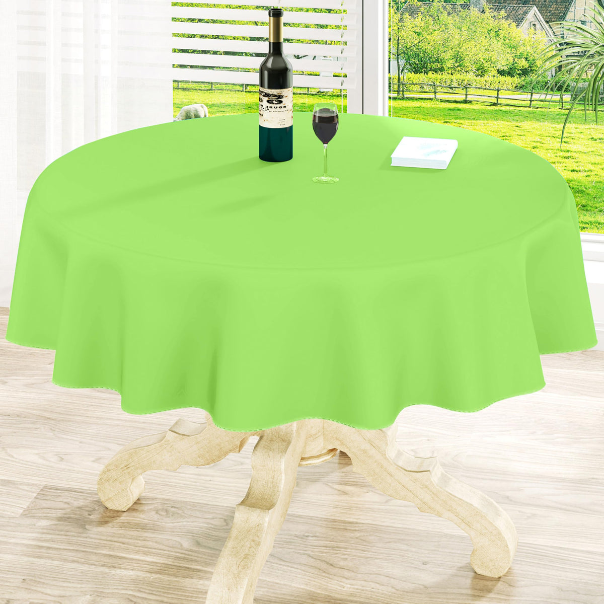 homing Rectangle Black Vinyl Waterproof Tablecloth with Flannel Backed