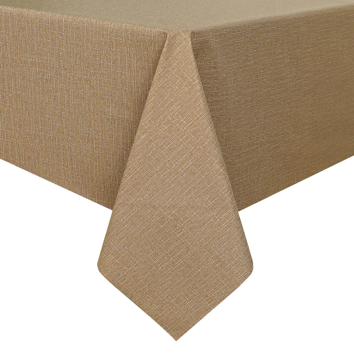 Romanstile Waterproof Vinyl Tablecloth Rectangle, 60 x 84 Inch, Orange