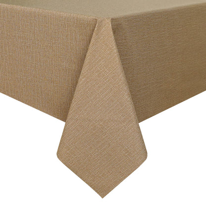 Romanstile Waterproof Vinyl Tablecloth Rectangle, 60 x 84 Inch, Orange