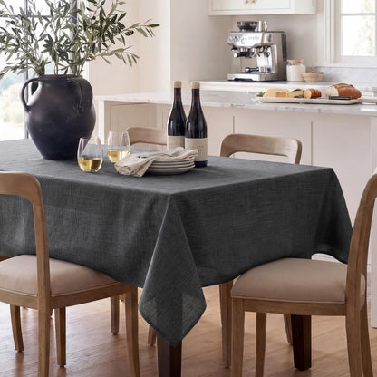 NOVILYS Rust Fall Rectangle Tablecloth with Linen Textured, 60 x 84 Inch