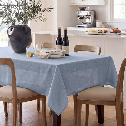 NOVILYS Rust Fall Rectangle Tablecloth with Linen Textured, 60 x 84 Inch