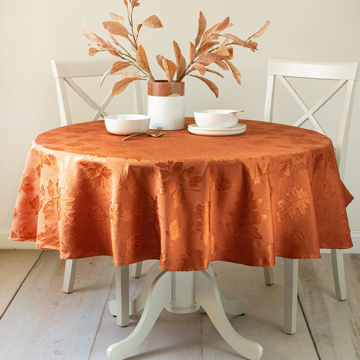 Benson Mills Harvest Legacy Tablecloth (Rust 60" x 104" Rectangular)