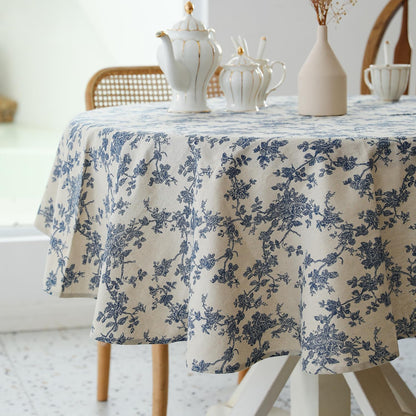 YiHomer Pastoral Rectangle Table Cloth 100% Polyester Fabric 60 x 102 Inch