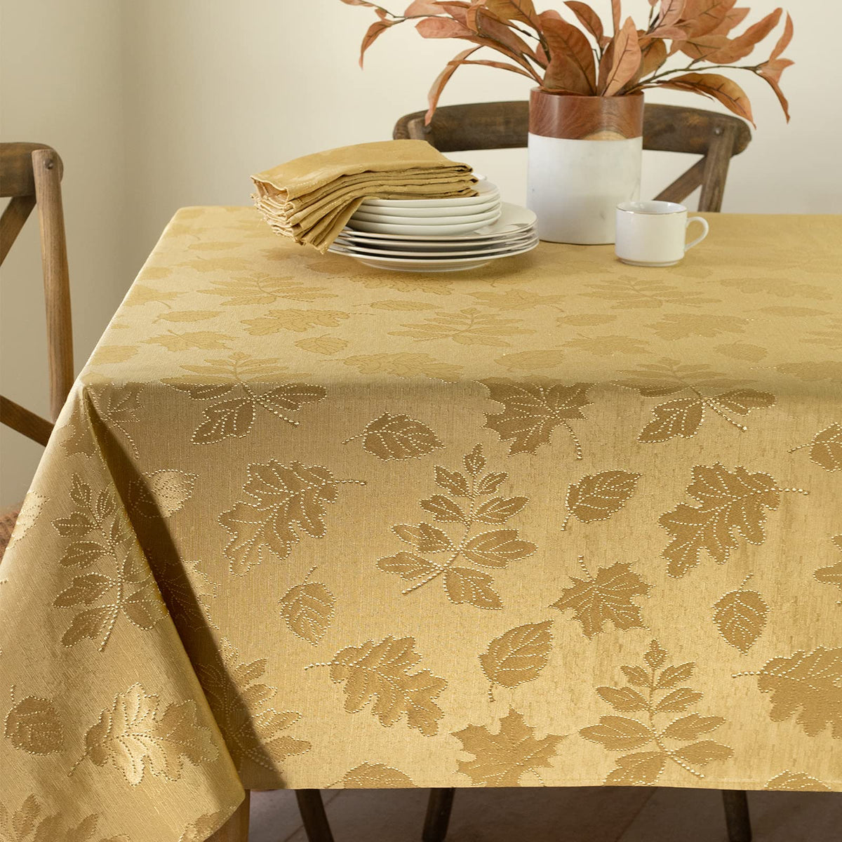 Benson Mills Harvest Legacy Tablecloth (Rust 60" x 104" Rectangular)