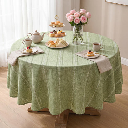 Horaldaily Beige Rectangular Tablecloth, 60×84 Inch, Farmhouse Decor