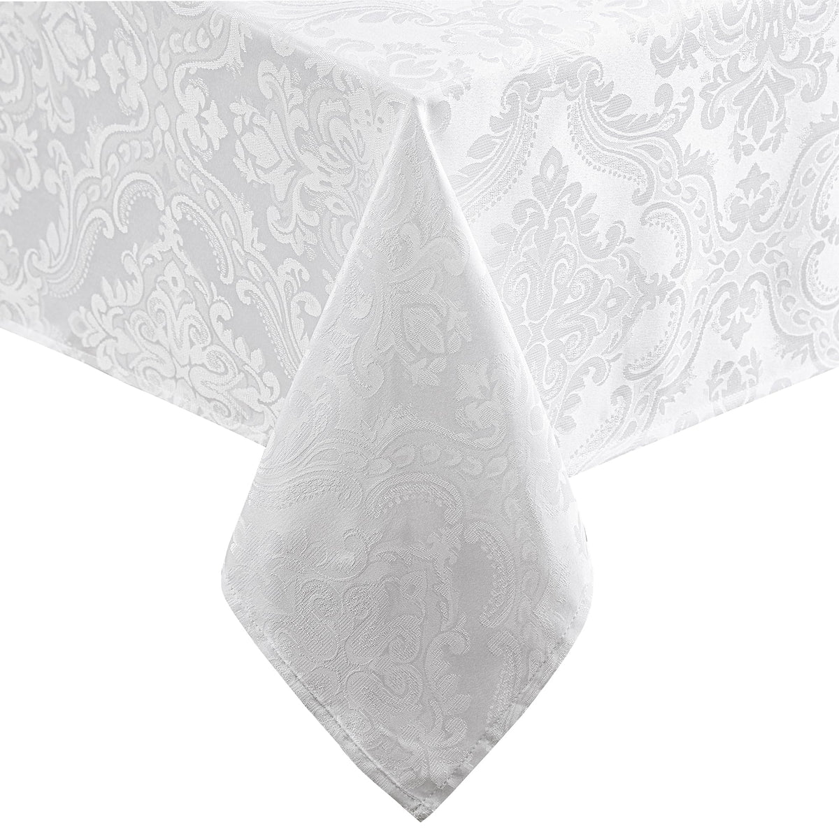 Caiden Elegance Damask Tablecloth, Cranberry - 60" W x 120" L