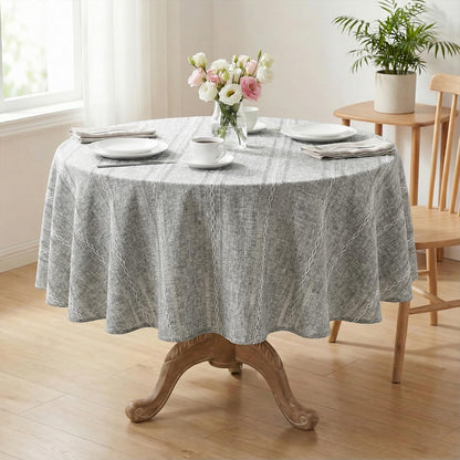 Horaldaily Beige Rectangular Tablecloth, 60×84 Inch, Farmhouse Decor