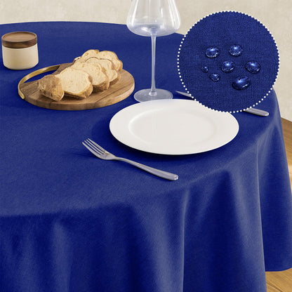 Veblandy Rectangle Tablecloth Waterproof Linen Textured Table Cloth Stain and Wrinkle Resistant Washable, Decorative Fabric Table Cover for Dining, Party and Camping (Sage Green, 52 * 70)