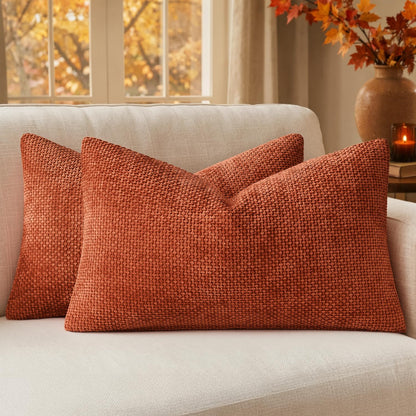 MIULEE Decorative Couch Throw Pillow Covers 18x18 Inch Neutral Beige 2 Pack