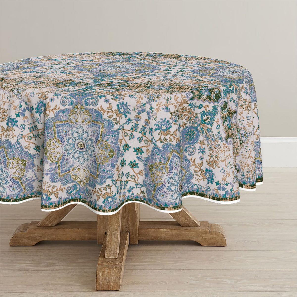 Horaldaily Boho Bohemia Style Tablecloth, 60x84 Inch Rectangular