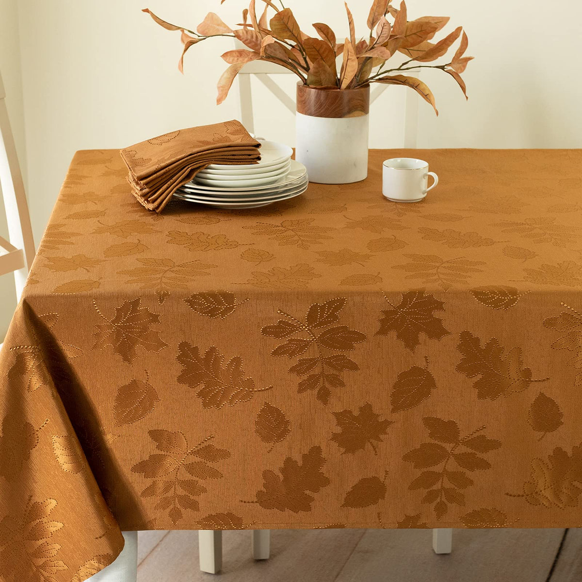 Benson Mills Harvest Legacy Tablecloth (Rust 60" x 104" Rectangular)