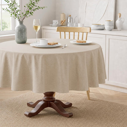 Veblandy Rectangle Tablecloth Waterproof Linen Textured Table Cloth Stain and Wrinkle Resistant Washable, Decorative Fabric Table Cover for Dining, Party and Camping (Sage Green, 52 * 70)