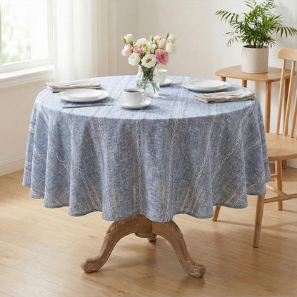 Horaldaily Beige Rectangular Tablecloth, 60×84 Inch, Farmhouse Decor