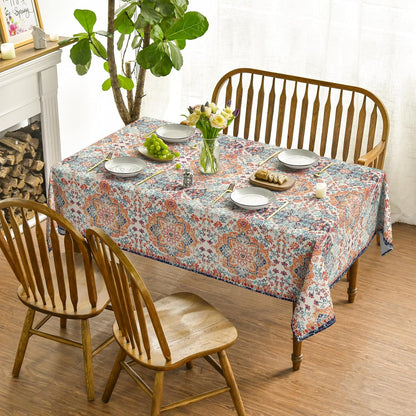 Horaldaily Boho Bohemia Style Tablecloth, 60x84 Inch Rectangular