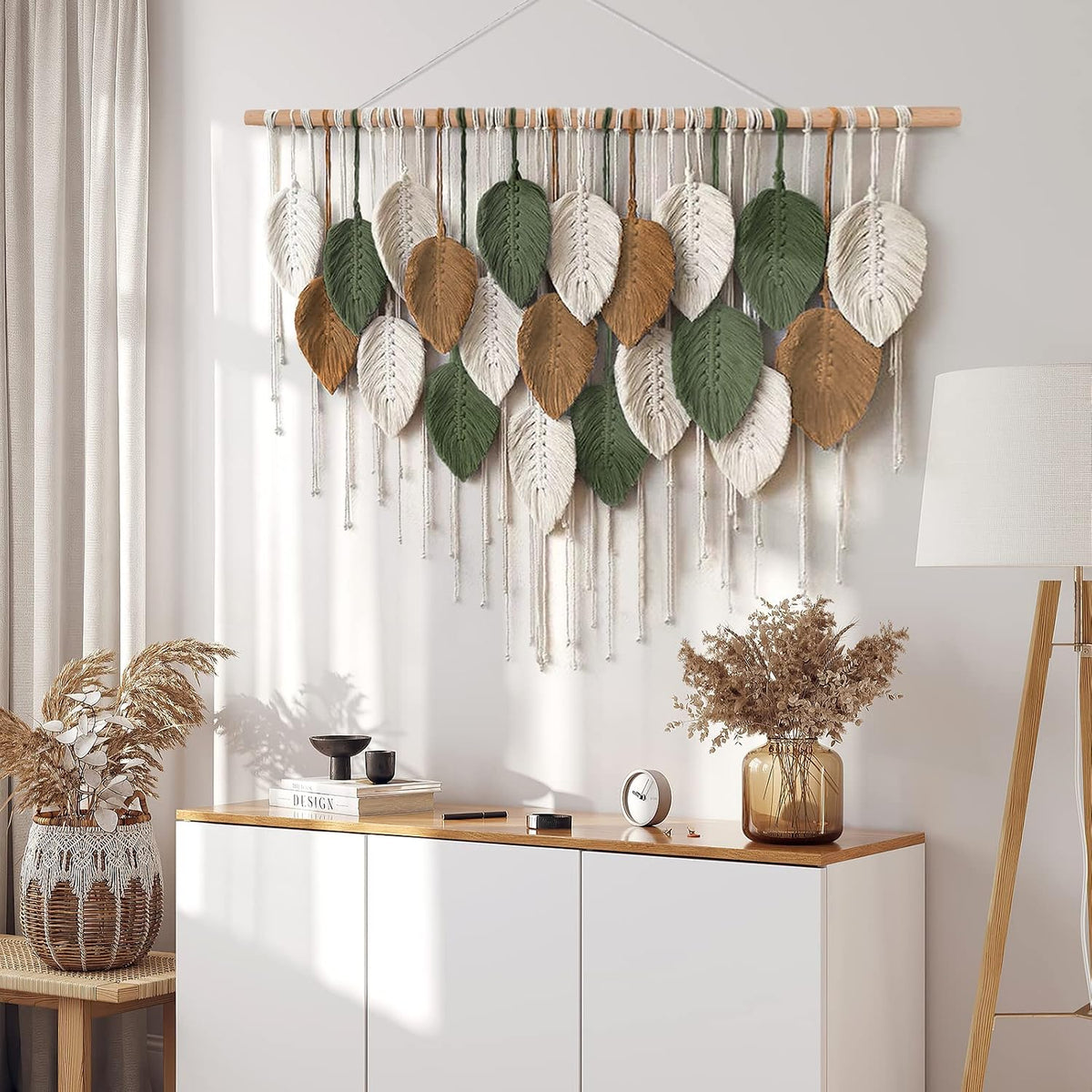 Large Macrame Wall Hanging Boho Woven Tapestry Chic Home Decor Wall Art