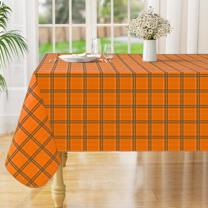 misaya Rectangular Waterproof Vinyl Table Cloth, Flannel Backed Tablecloth