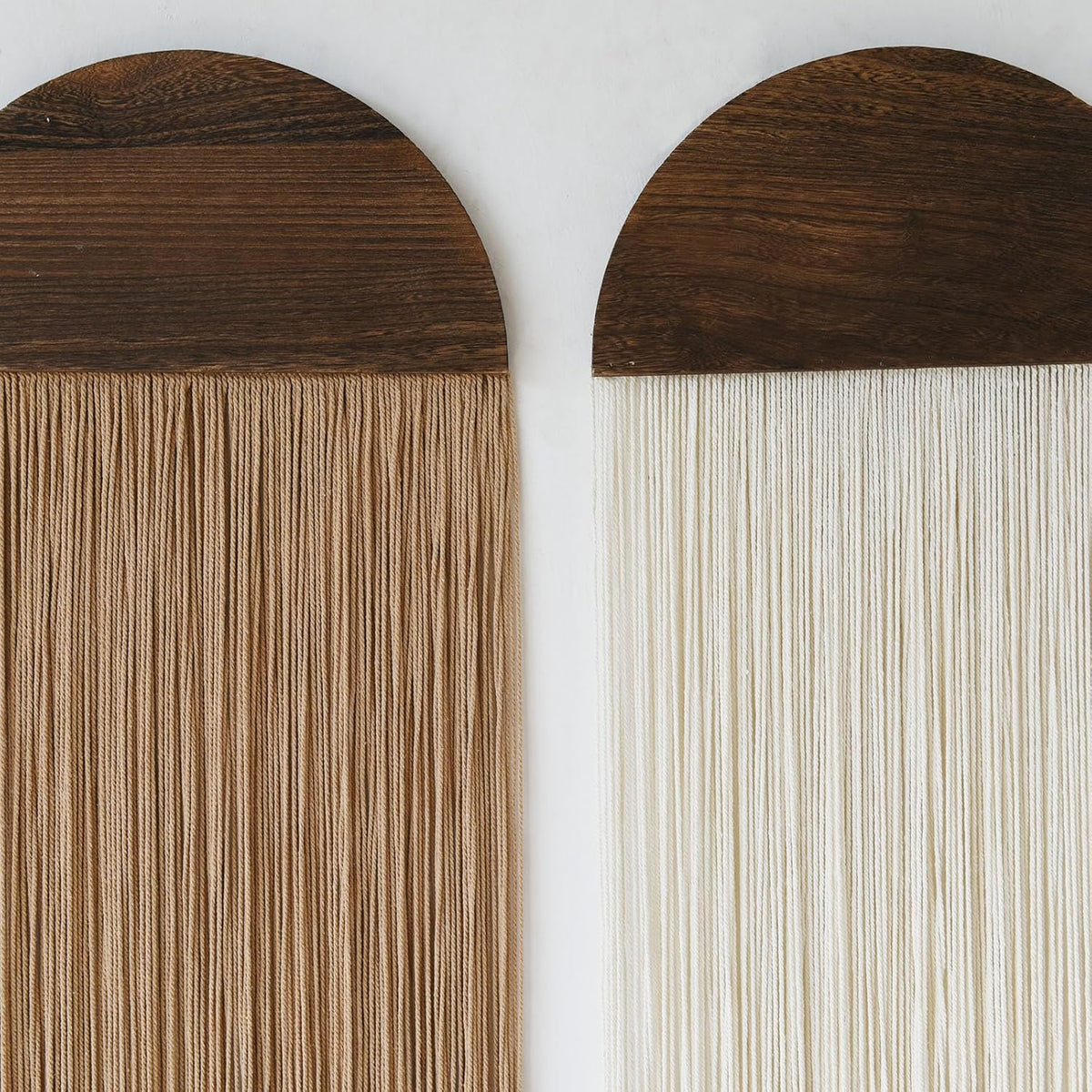 2Pcs Macrame Wall Hanging Boho wall decor Fiber Art Decor 13.7"W*51"L