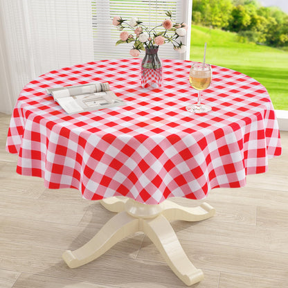 misaya Rectangular Waterproof Vinyl Table Cloth, Flannel Backed Tablecloth
