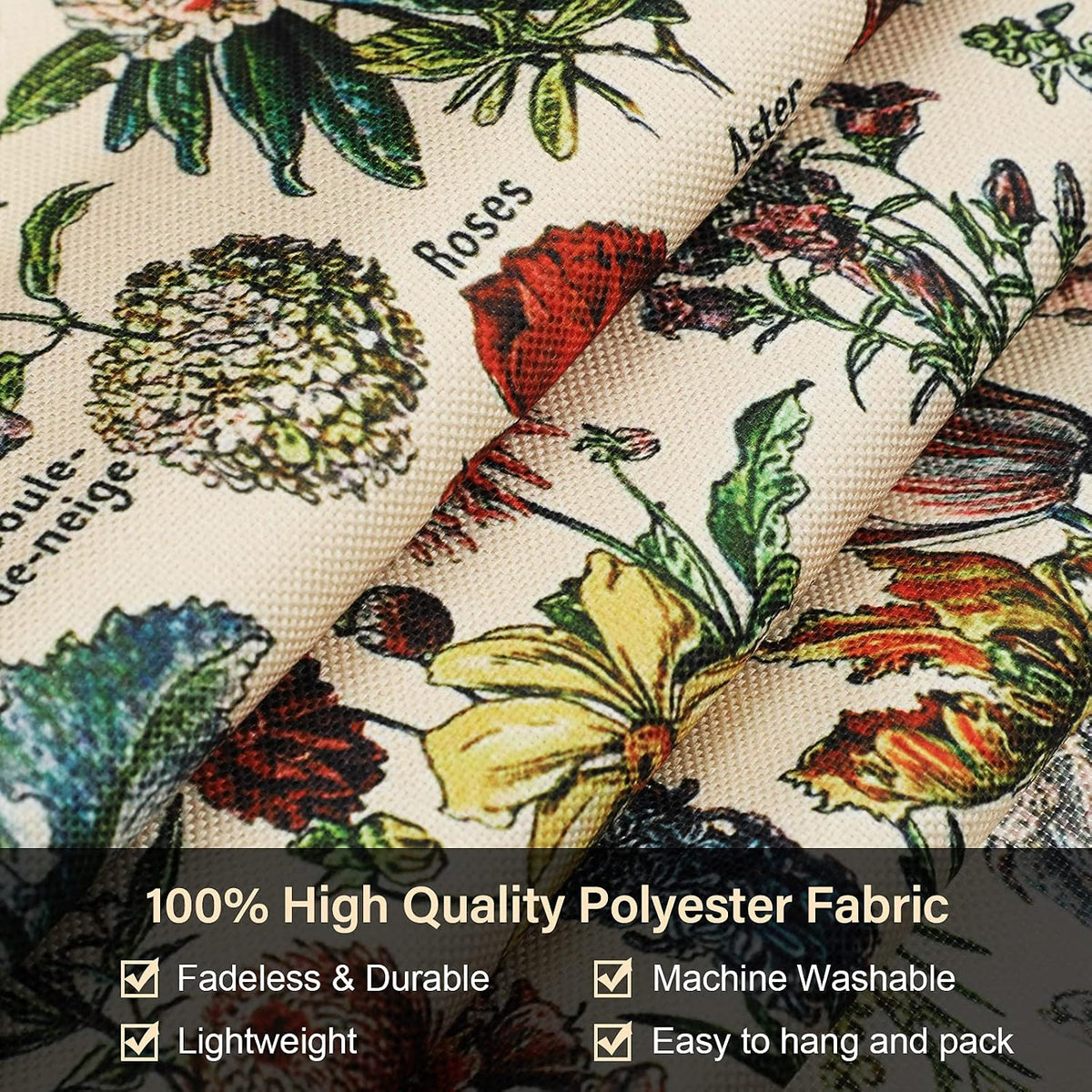Tegeme Vintage Tapestry 52'' x 13'' Long Vertical Wall Hanging (Flower)