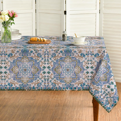 Horaldaily Boho Bohemia Style Tablecloth, 60x84 Inch Rectangular
