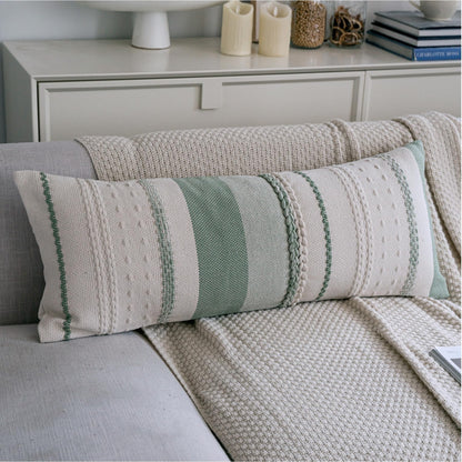 Cethom Boho Throw Pillow Covers 18x18 Inch Set of 2, Blue Textured Decorative Couch Pillow Cases for Farmhouse Home Decor, Accent Cushion Cover for Sofa, Bed, Living Room, Bedroom